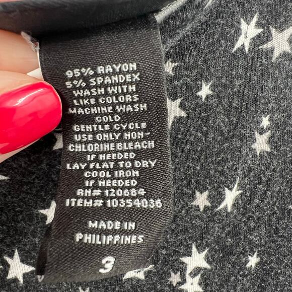 Torrid plus size black all over star print tank top novelty adjustable size 3X - Picture 5 of 5